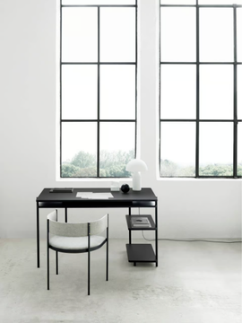 AERO D - Rectangular wooden writing desk with bookcase by Living Divani - view 3